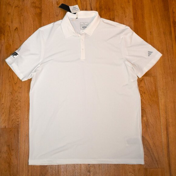 adidas Other - NWT Adidas WSOP‎ White Polo Shirt Sz LG World Series of Poker